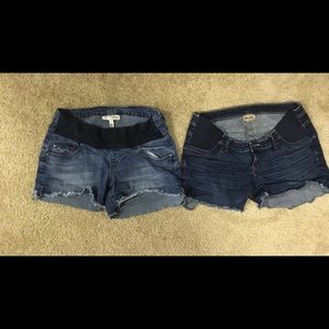 Maternity Jean Shorts Bundle Size Small